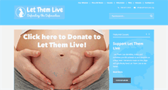 Desktop Screenshot of letthemlive.org